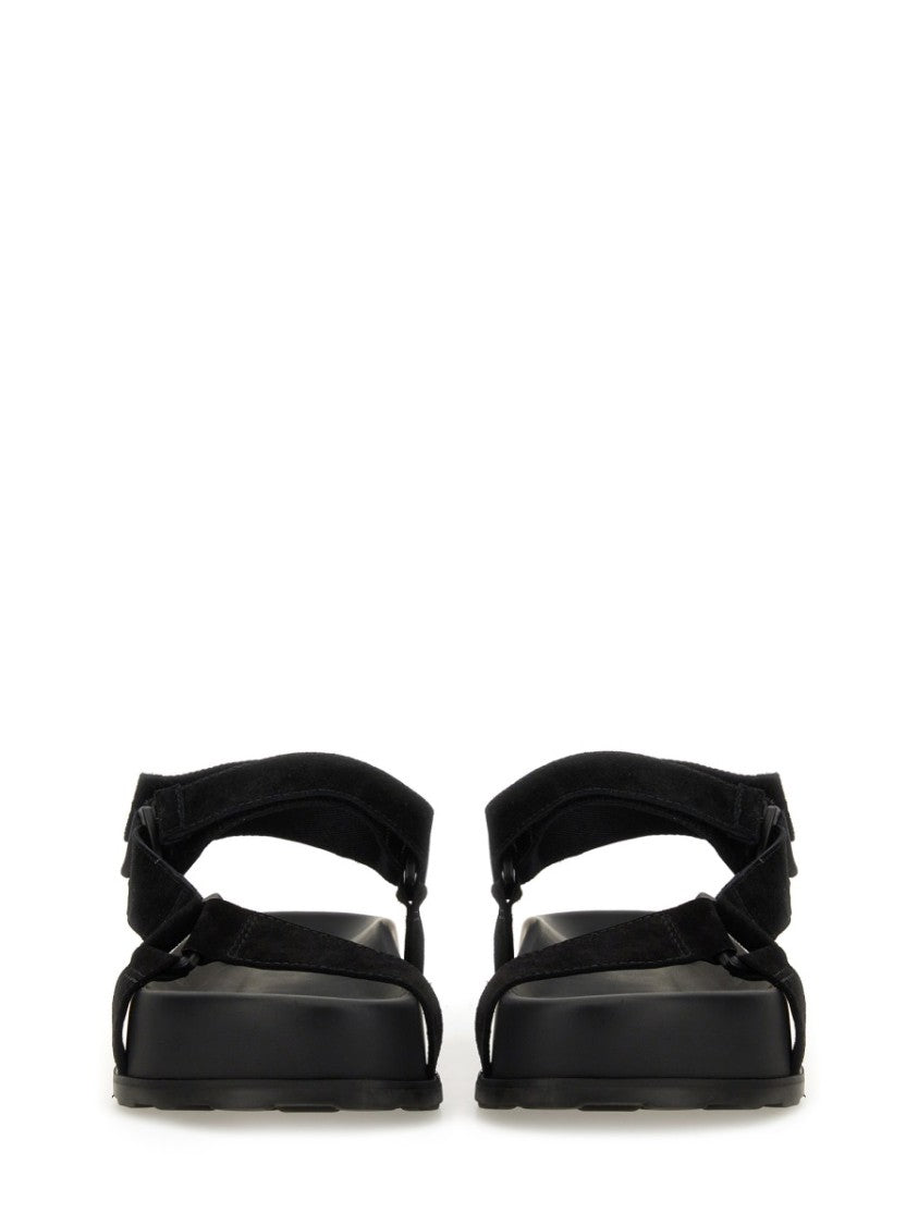 Black Leather Sandals
