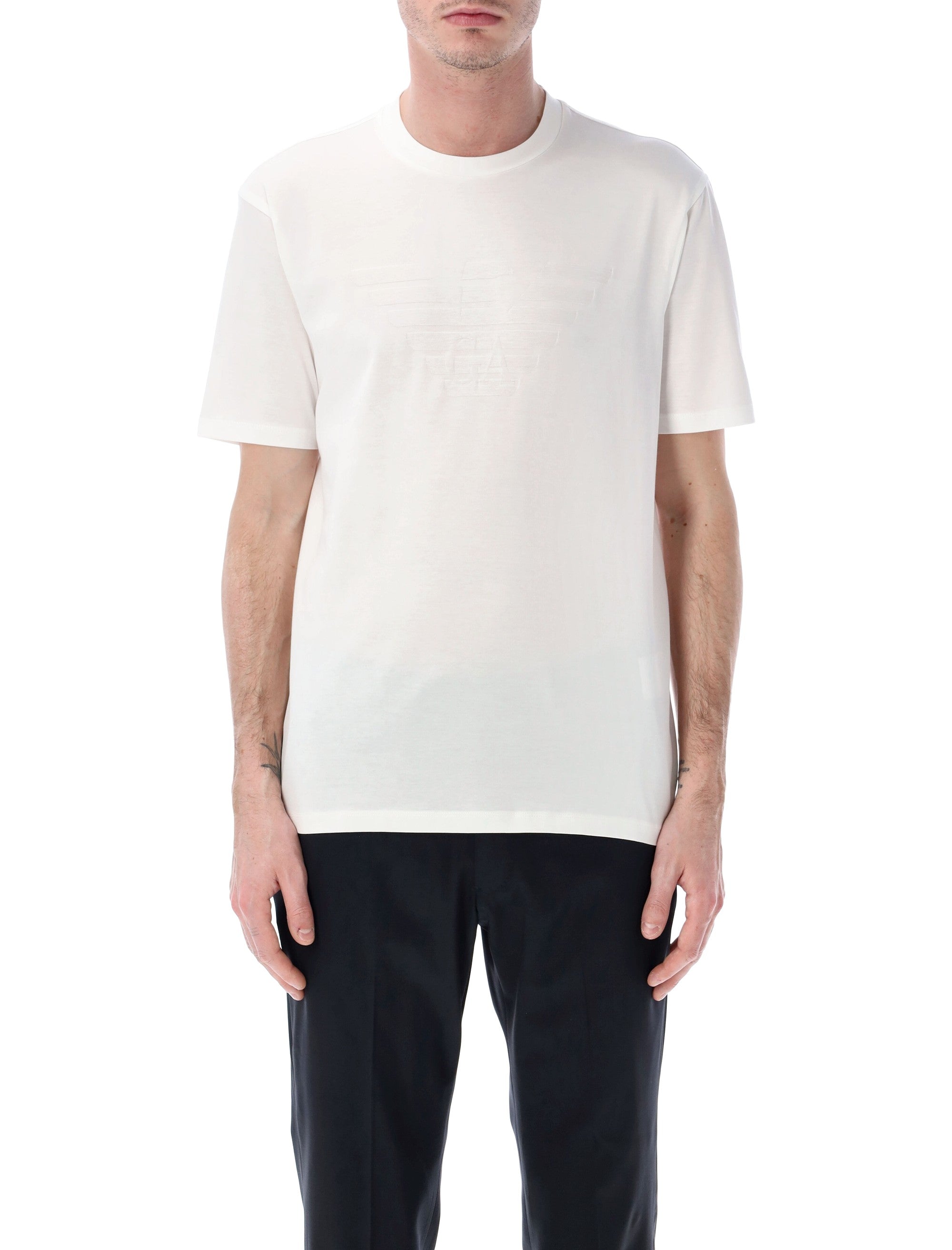 Black Intarsia Logo T-Shirt