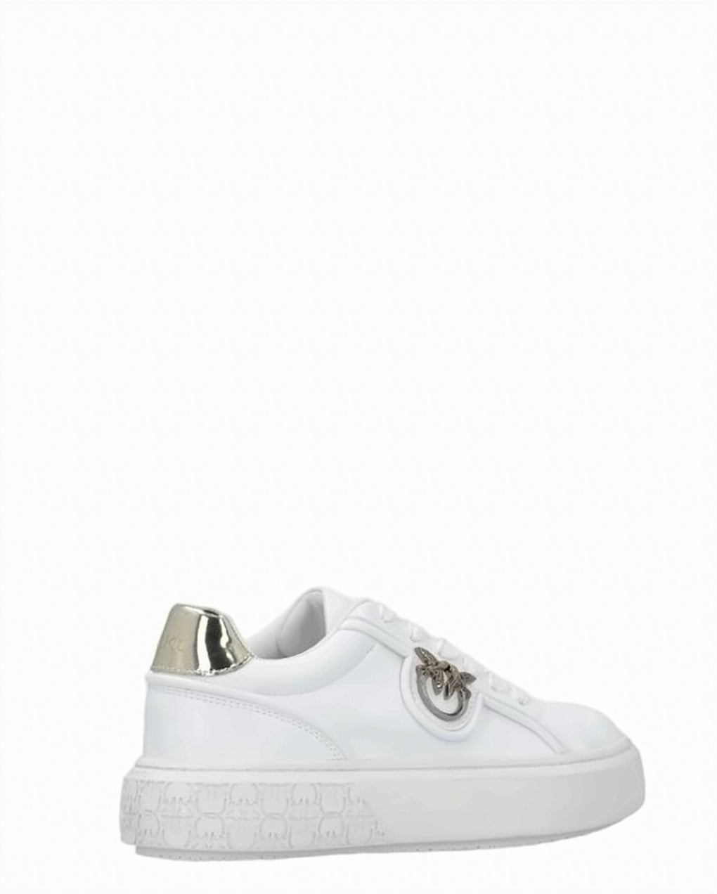 White Leather Logo Sneakers