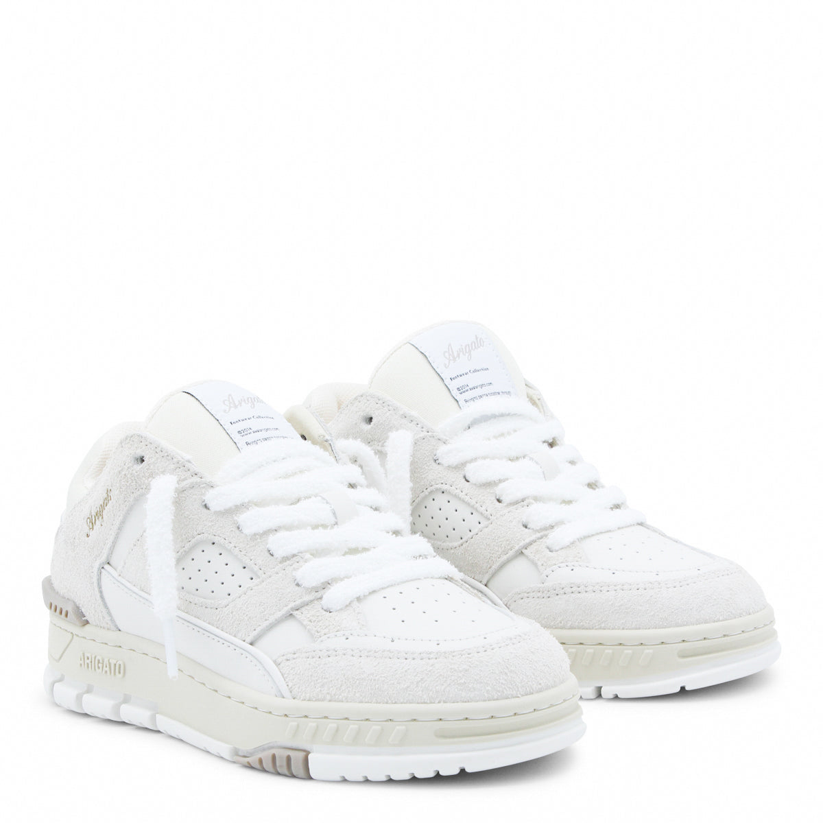 Low-Top White Sneakers with Design