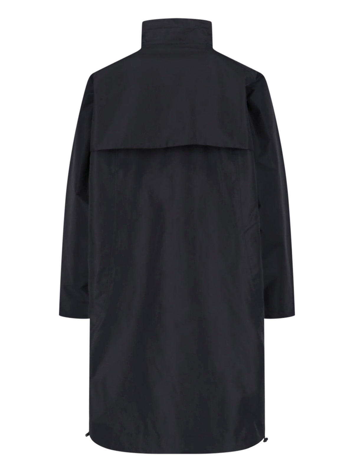 Black Minimalist High Collar Jacket