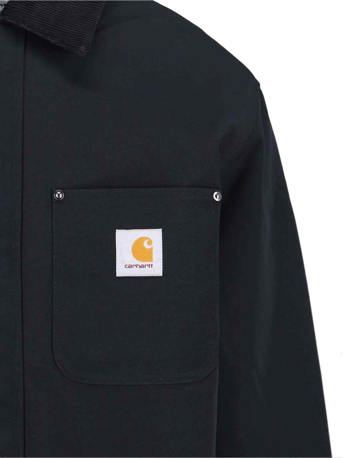 Black Adair Nylon Canvas Casual Jacket