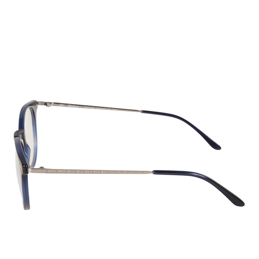 Harry Rounded Frame Eyeglasses with Translucent Deep Blue Front