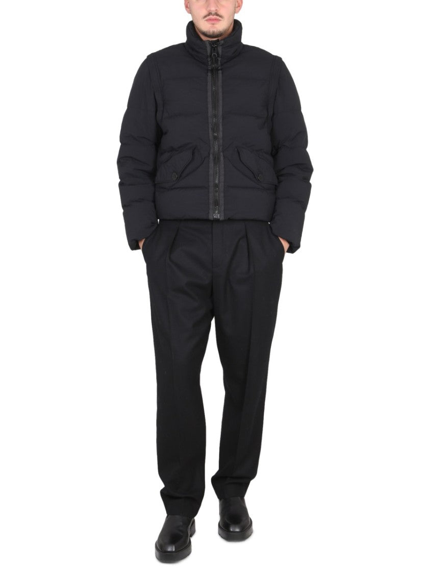 Down Jacket With Removable Sleeves