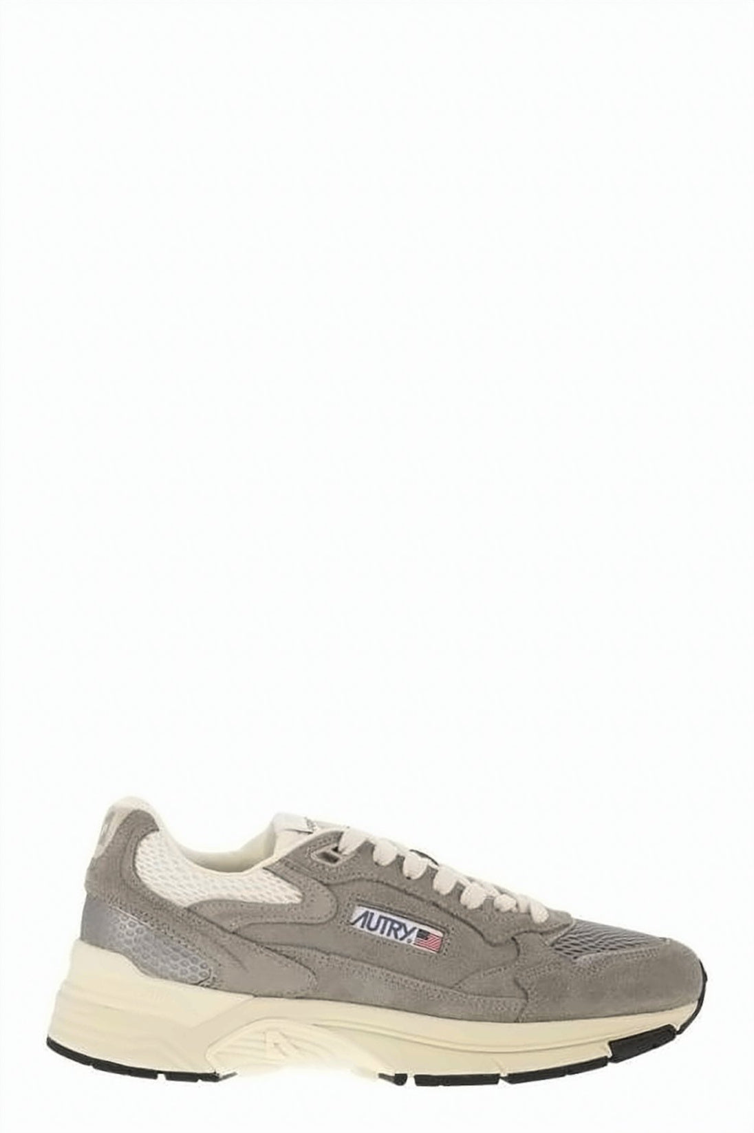 Layered Suede and Mesh Sneakers