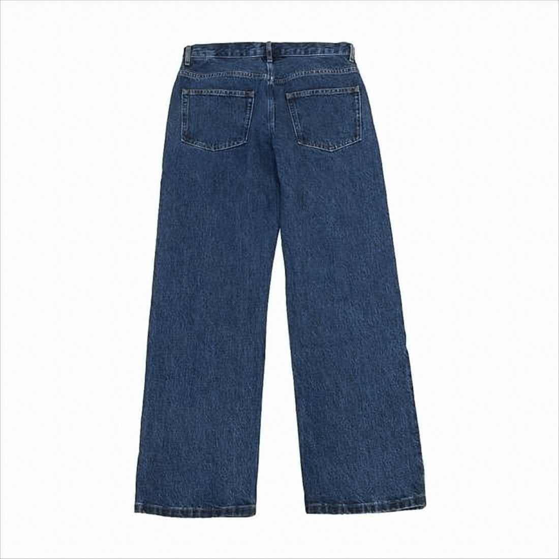 Straight-Leg Denim Pants with Mid-Rise