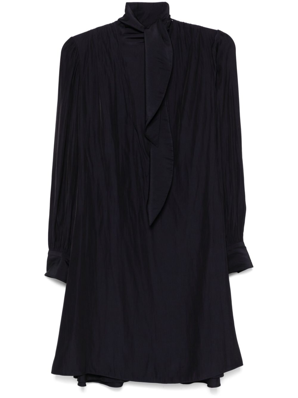 Midnight Blue Draped Dress