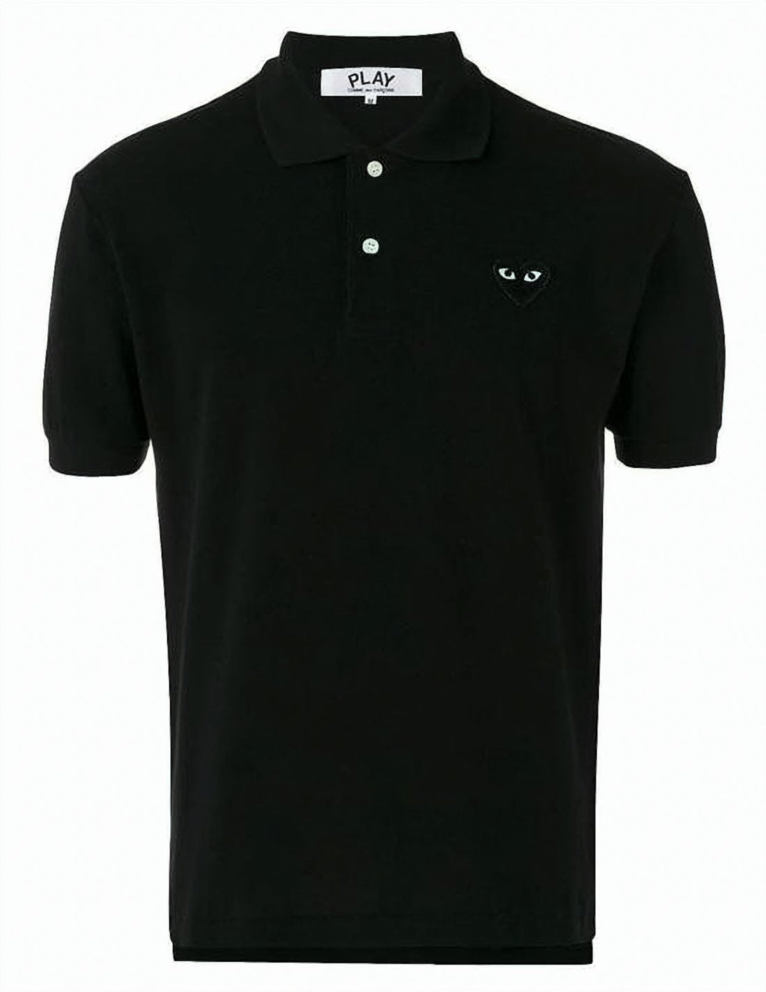 Short-Sleeved Polo Shirt with Embroidered Heart Logo