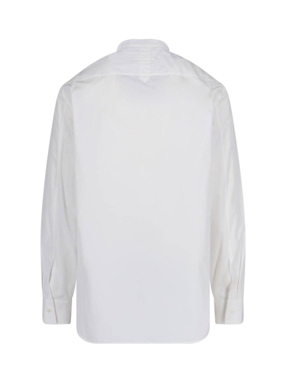 Mandarin Collar Shirt – White