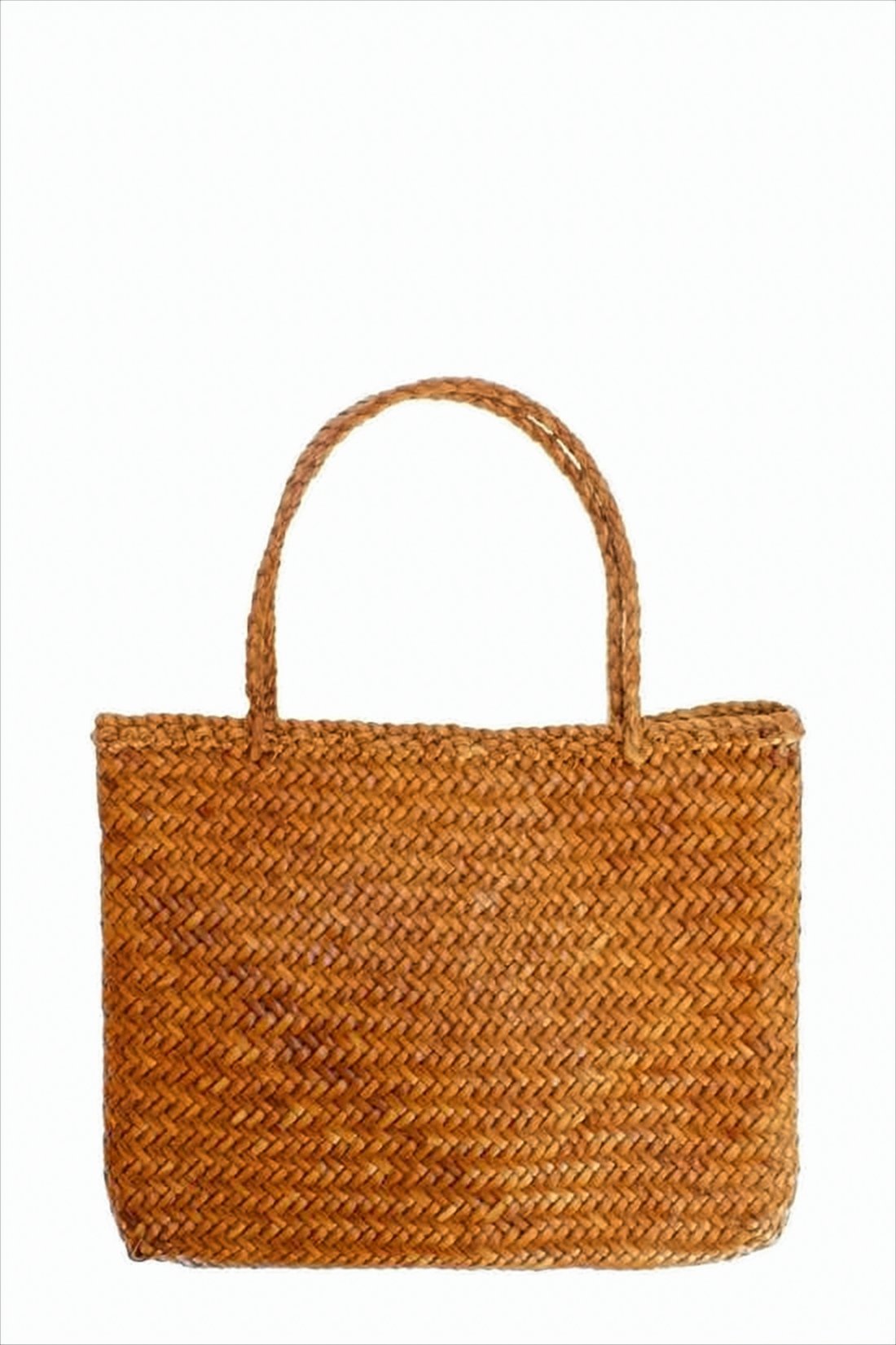 Artisanal Woven Buffalo Leather Tote Bag