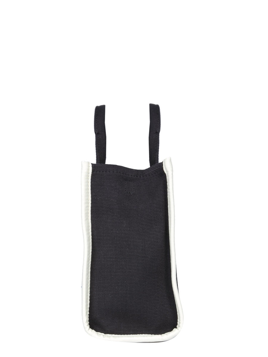 Black and White Medium Fabric Tote Bag