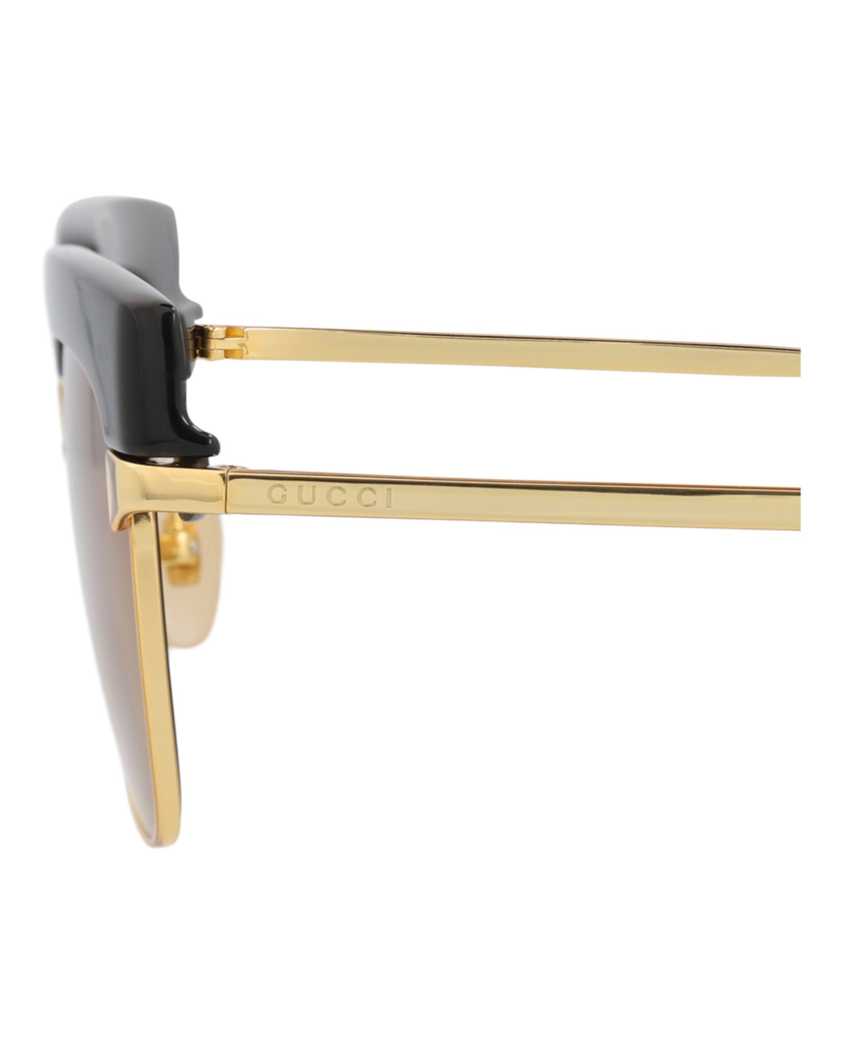 Square-Frame Metal Sunglasses