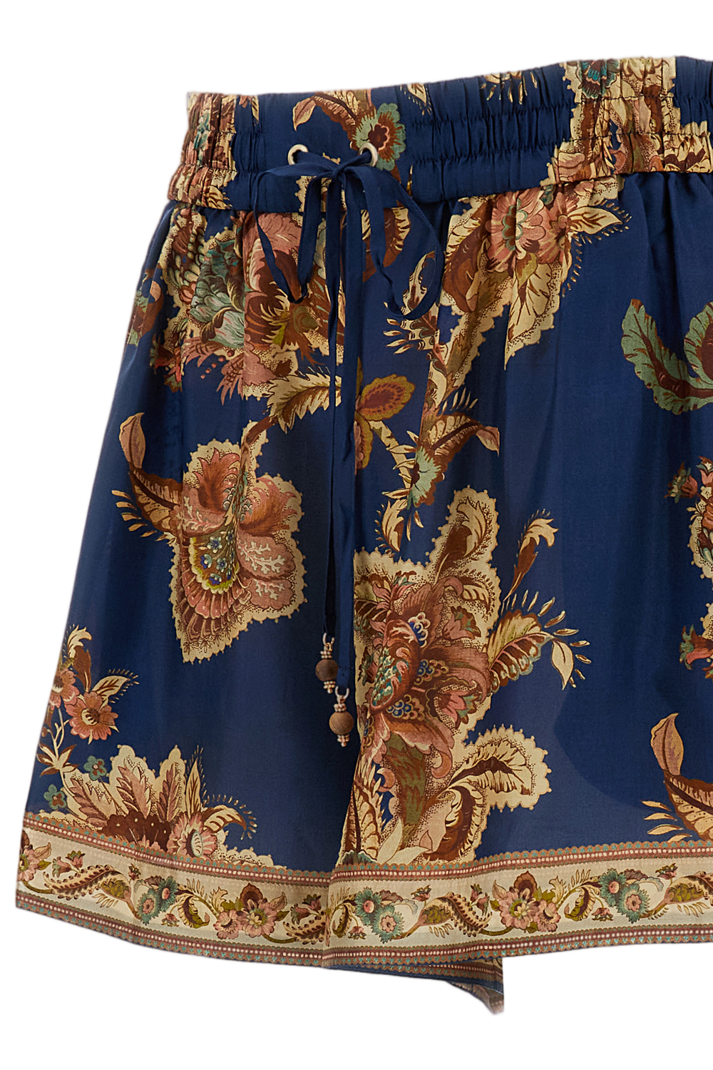 Multicolor Aster Relaxed Silk Shorts
