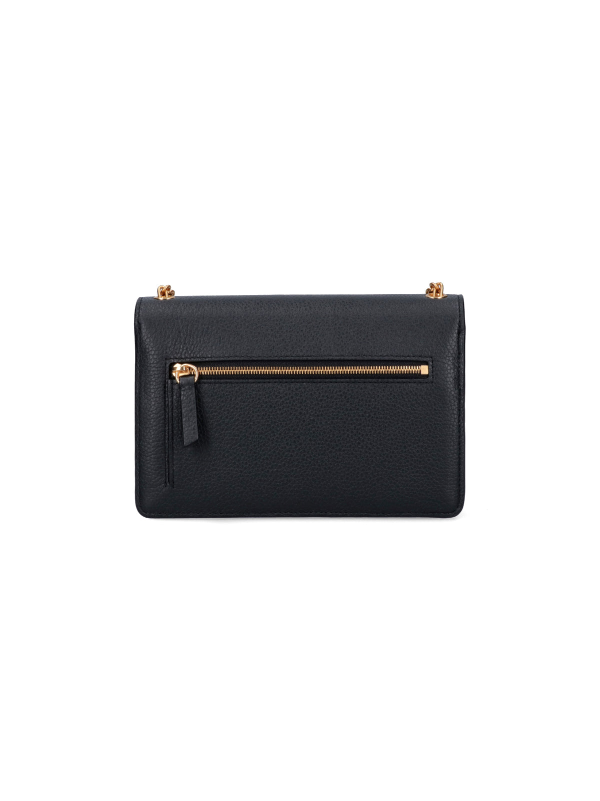 "Darley" Small Bag, In Black Hammered Leather