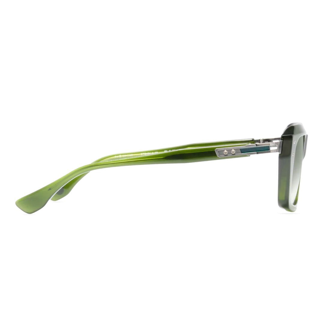 Grandmaster-Nine Square Frame Sunglasses with Gradient Green Tint