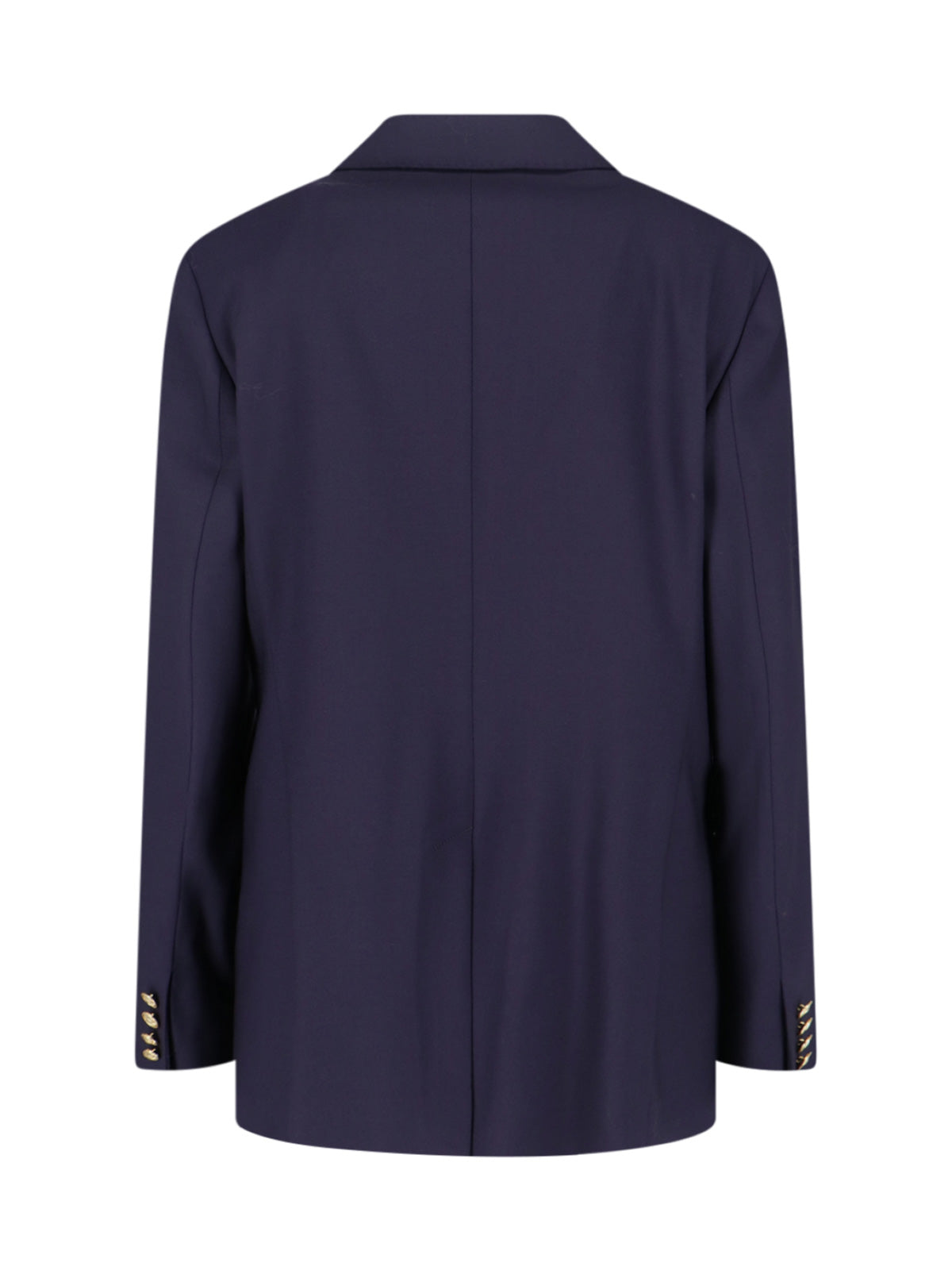 Double-Breasted Wool Blazer with Tailored Fit