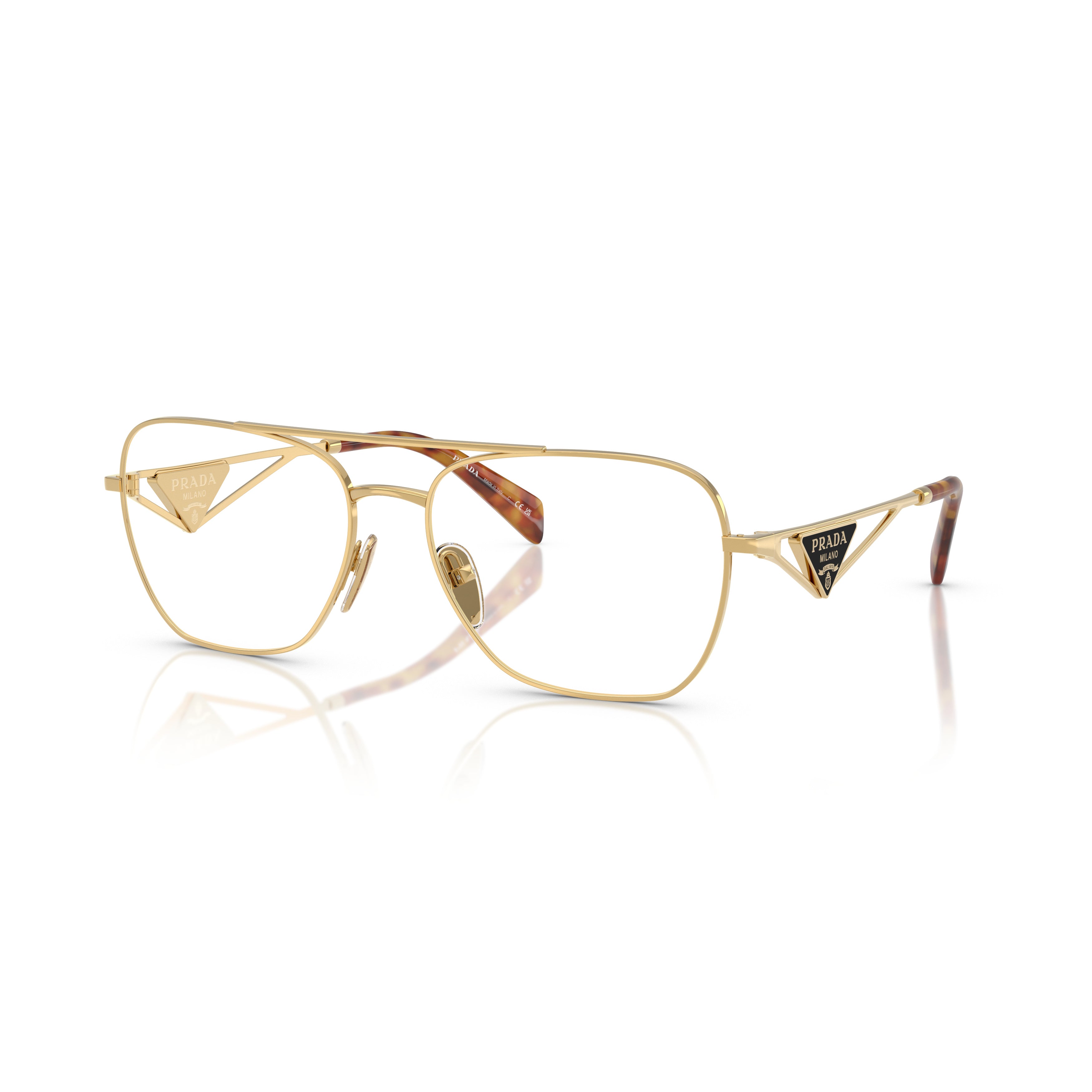 0pr B50v Rectangular Clear Lens Sunglasses