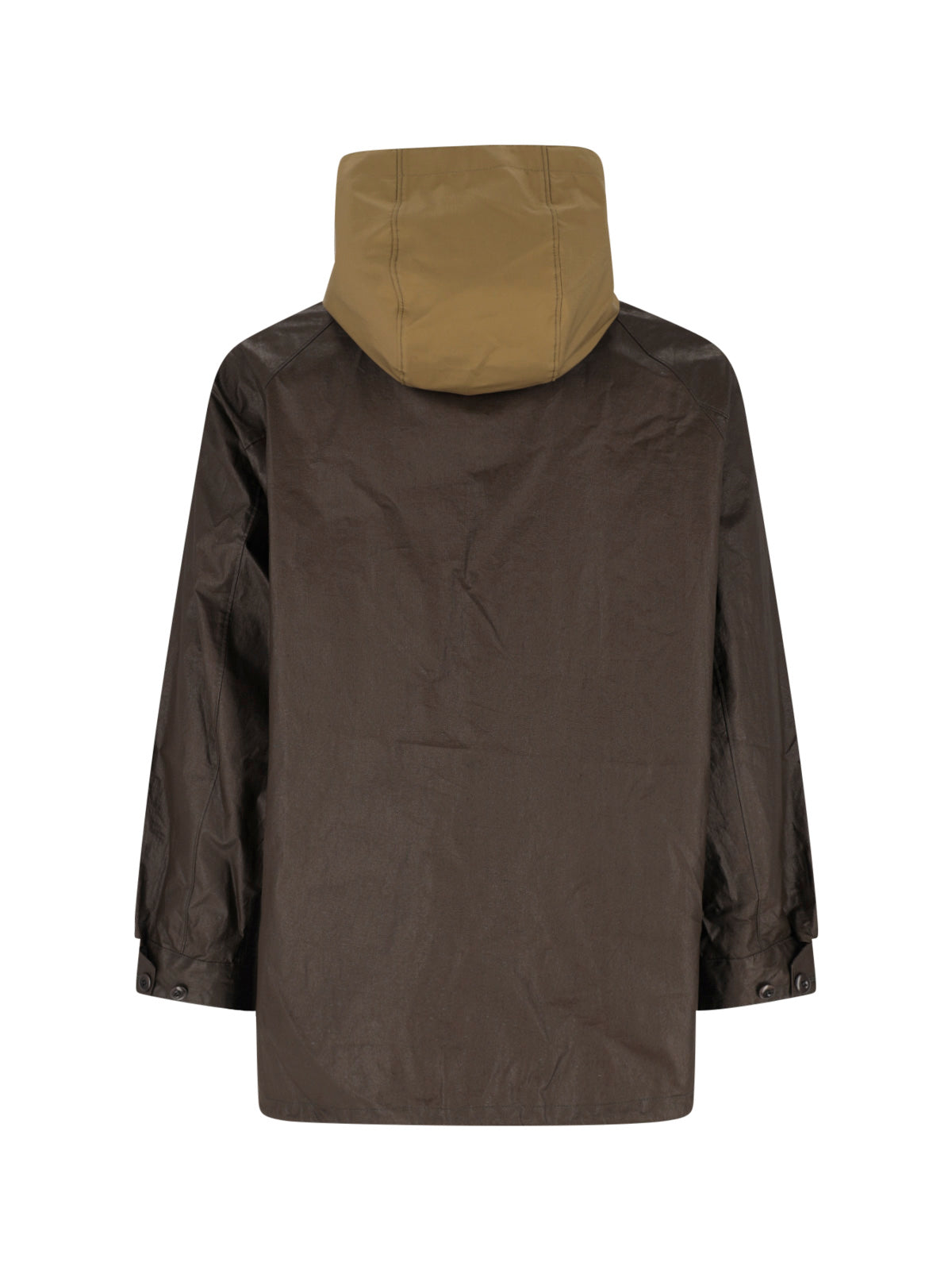 Brown Water-Resistant Technical Linen Jacket