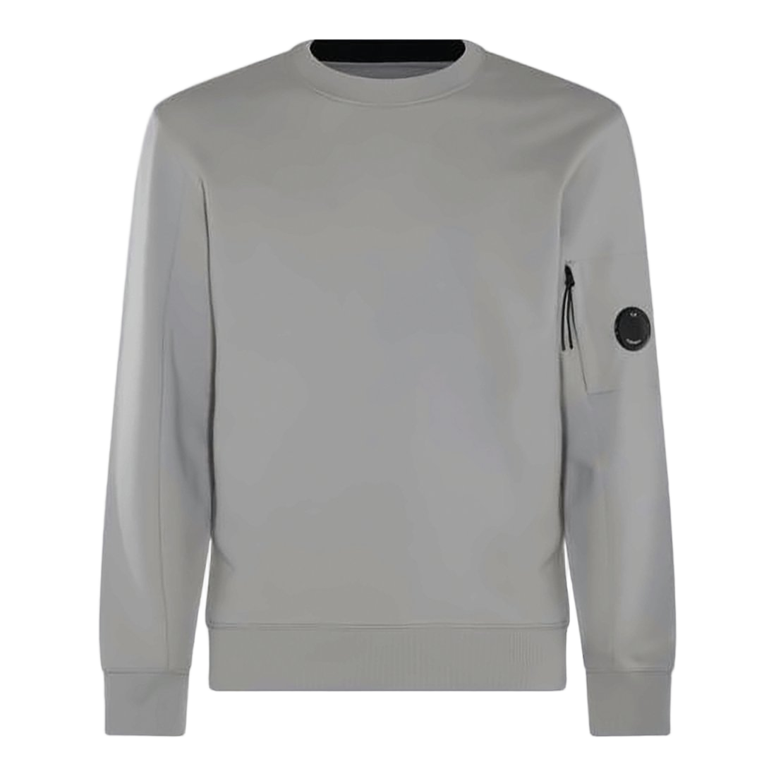 Long-Sleeve Crewneck Sweatshirt with Zippered Pocket