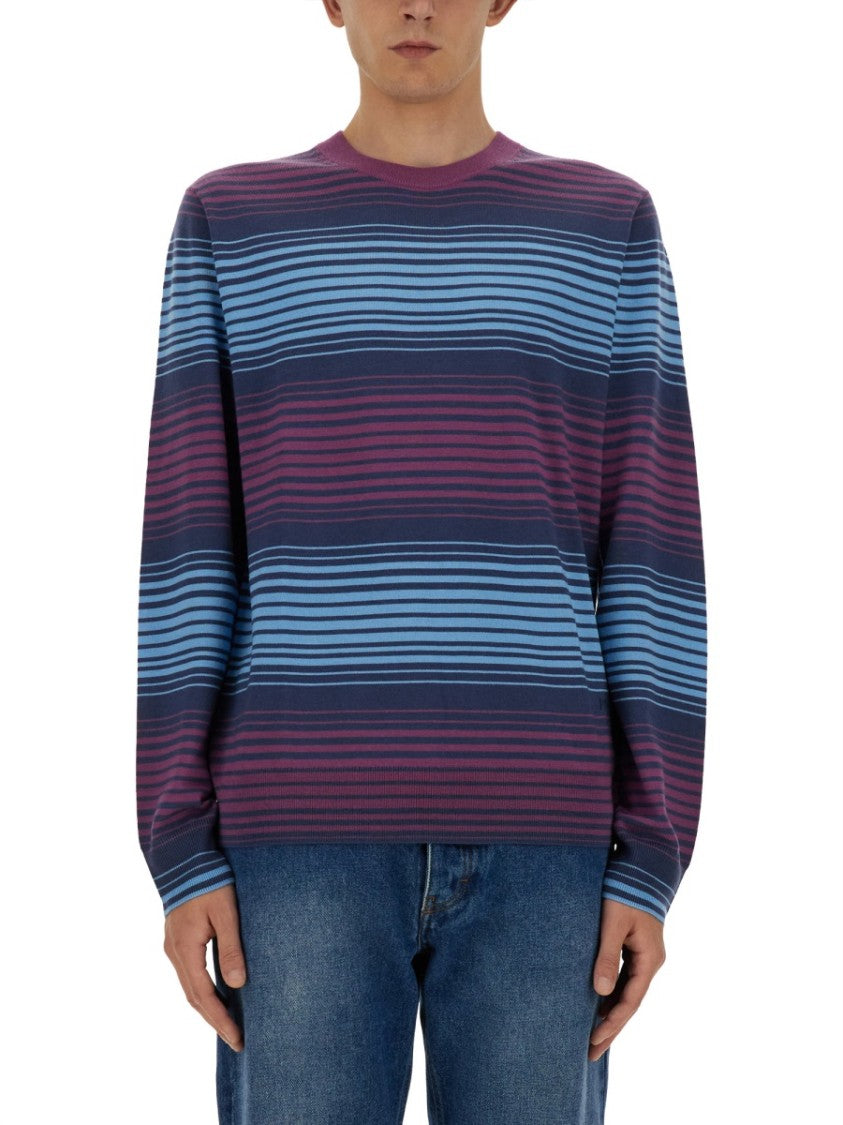 Relaxed-Fit Striped Merino Wool Sweater