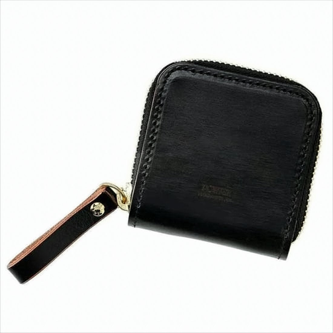 Smooth Cowhide Leather Compact Square Wallet