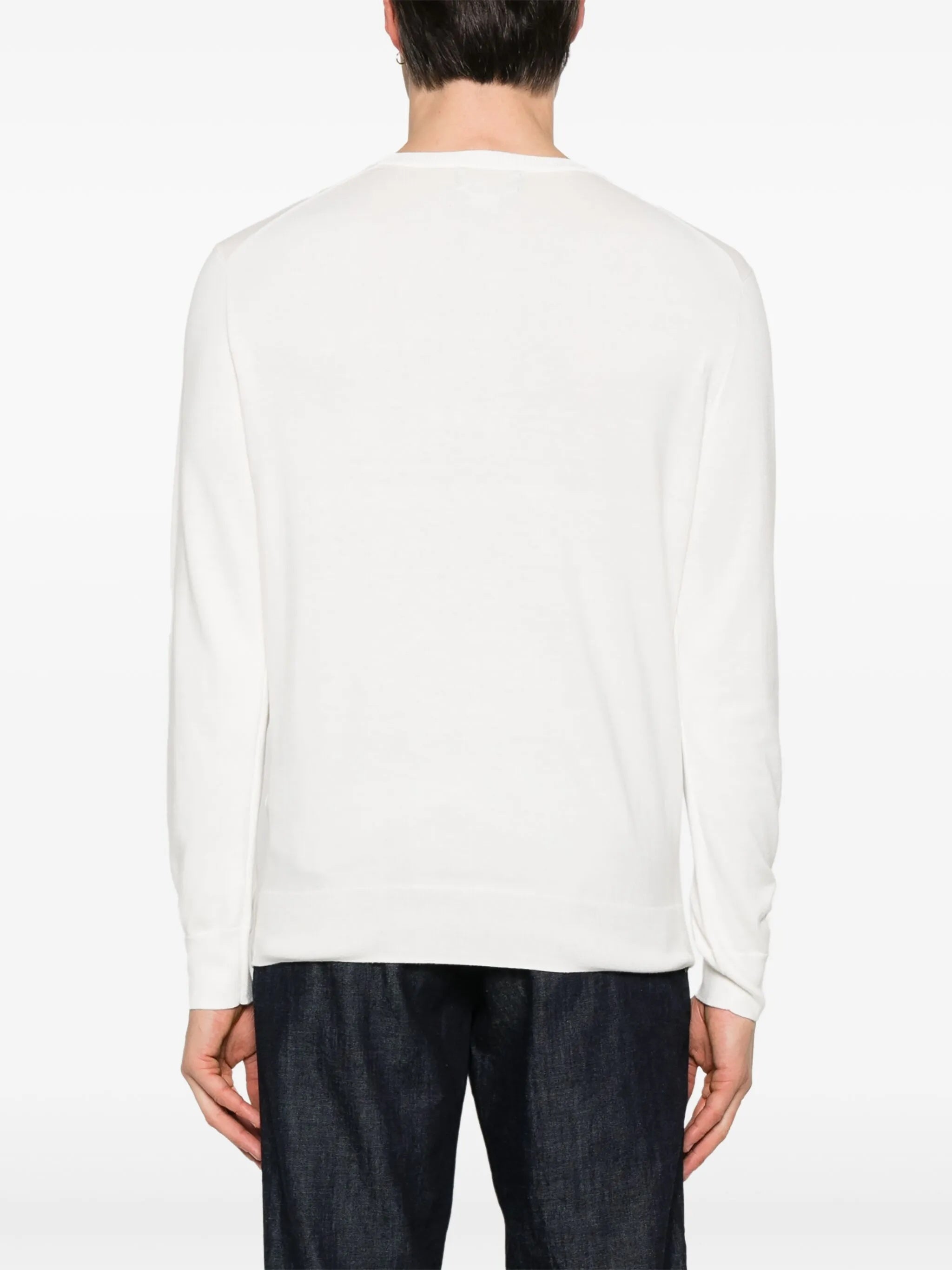 Neutral Pullover Minimalist Crew Neck Sweater