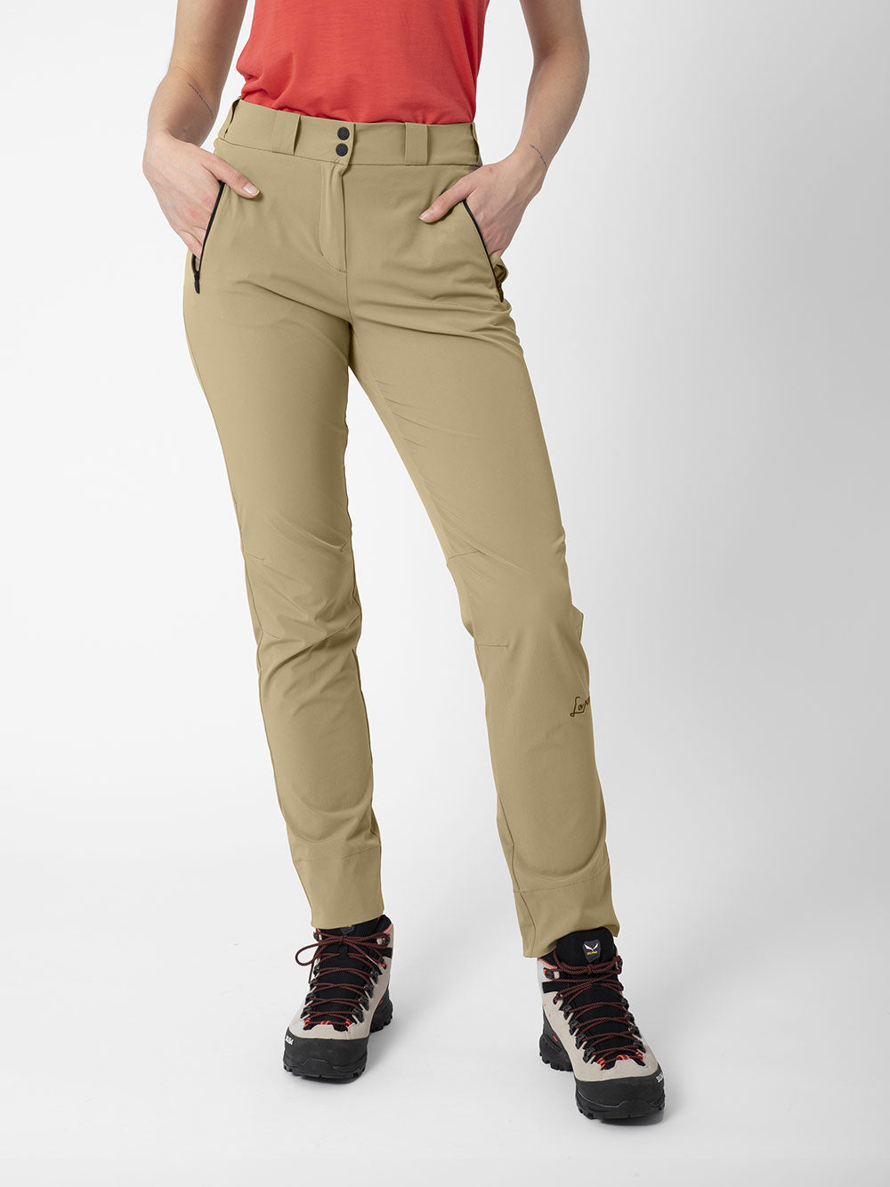 Brown Serena Light Mountain High-Waist Pants