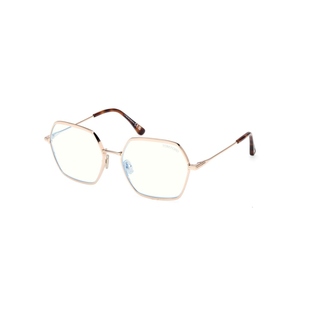 Ft6050-B Thin Metal Frame Hexagonal Sunglasses