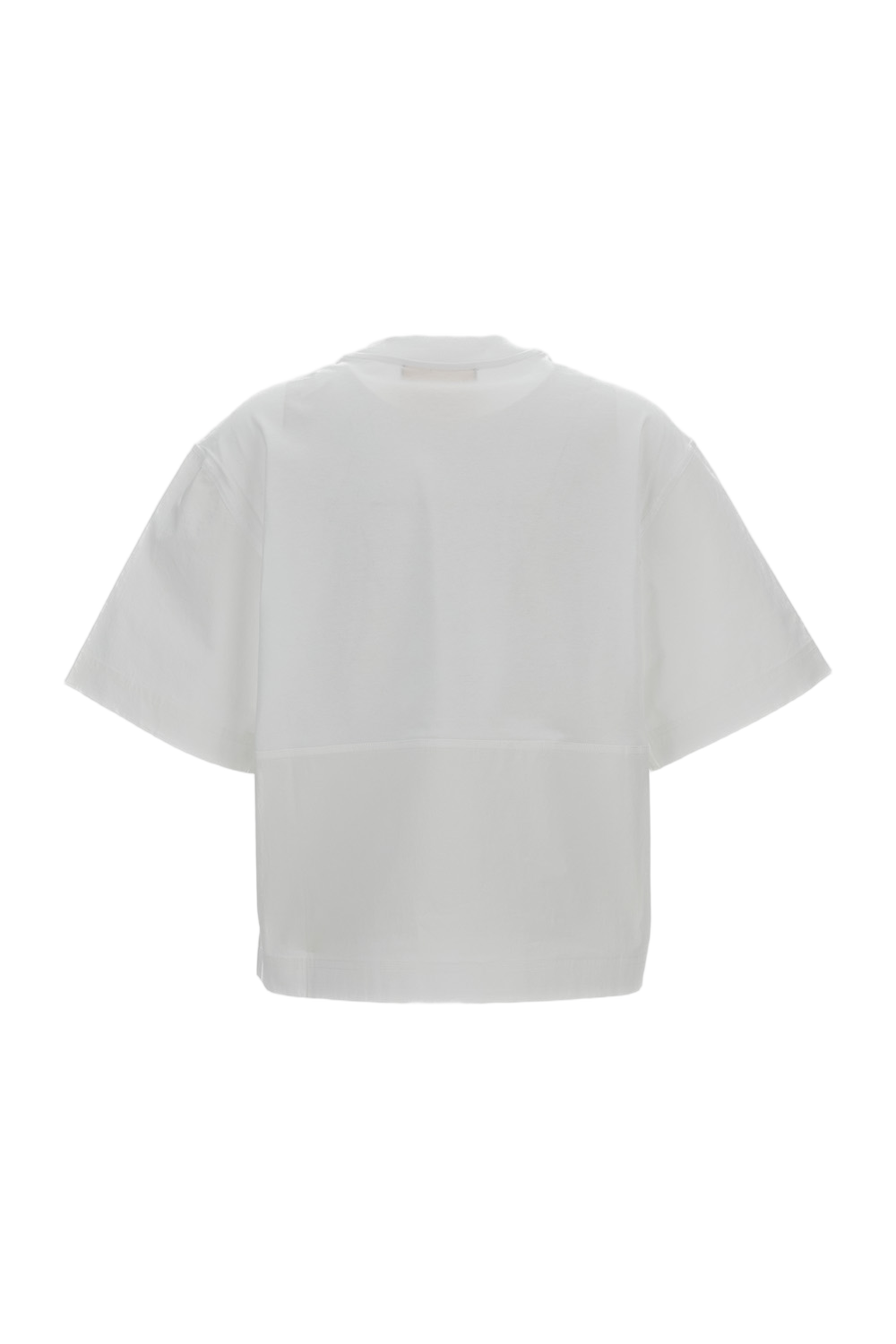Crew-Neck T-Shirt with Paneled Design