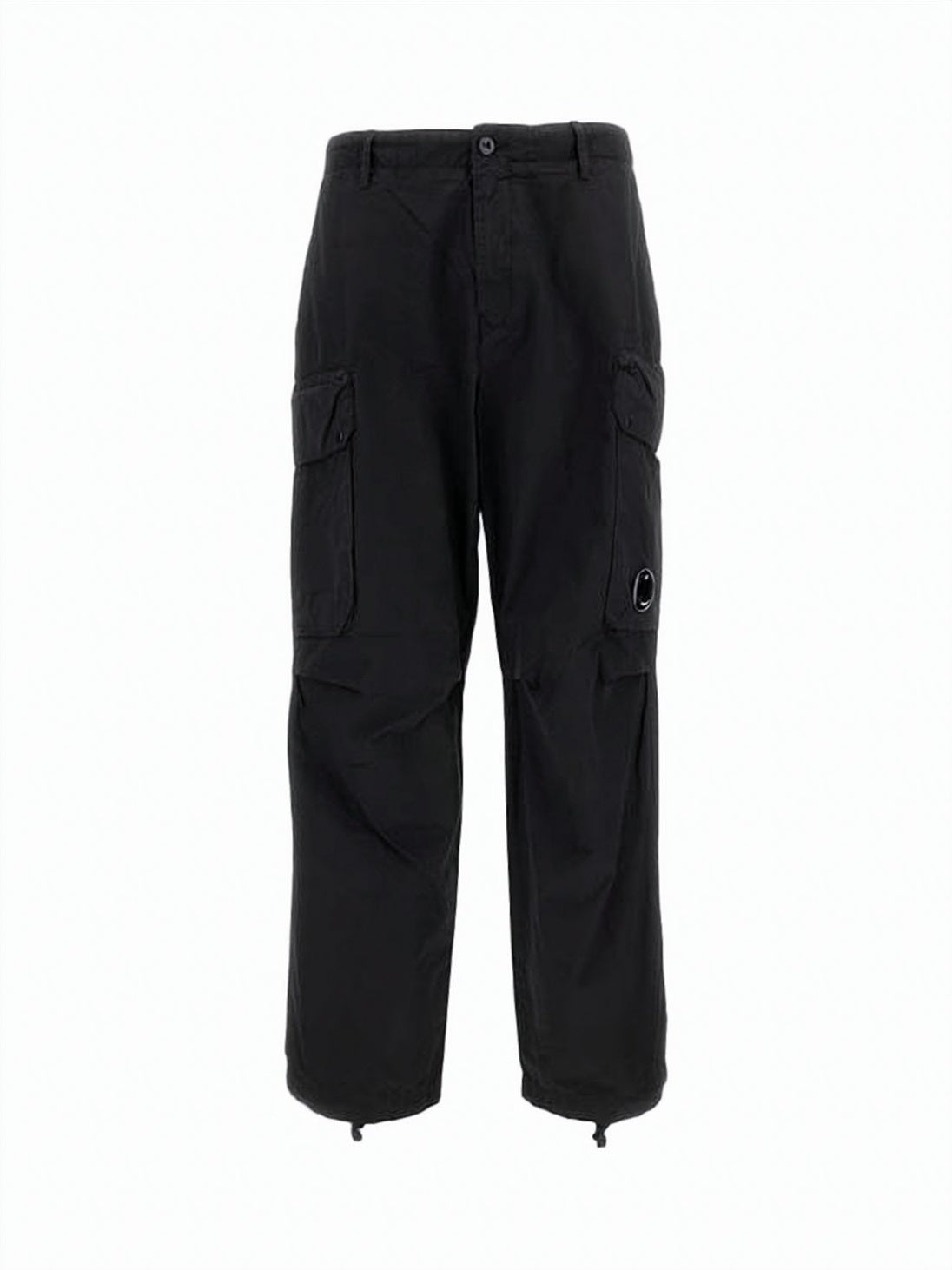 Cargo-Style Straight-Leg Pants with Adjustable Drawstrings