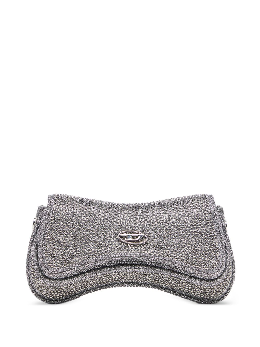 Curved Silver Bag