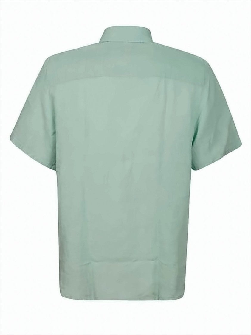 Lightweight Linen Short-Sleeved Shirt with Aesthetic