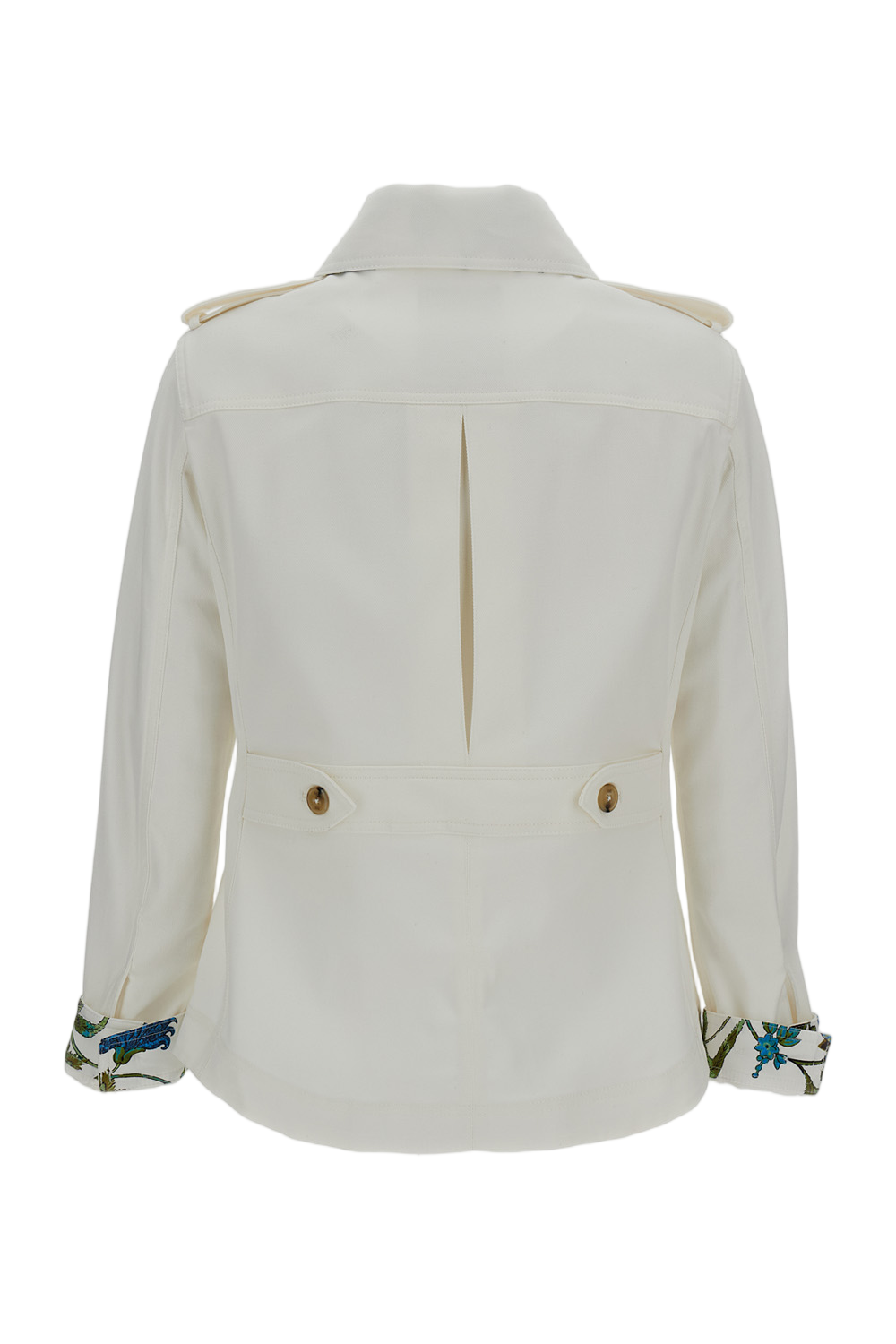 Utility-Inspired White Shirt Jacket