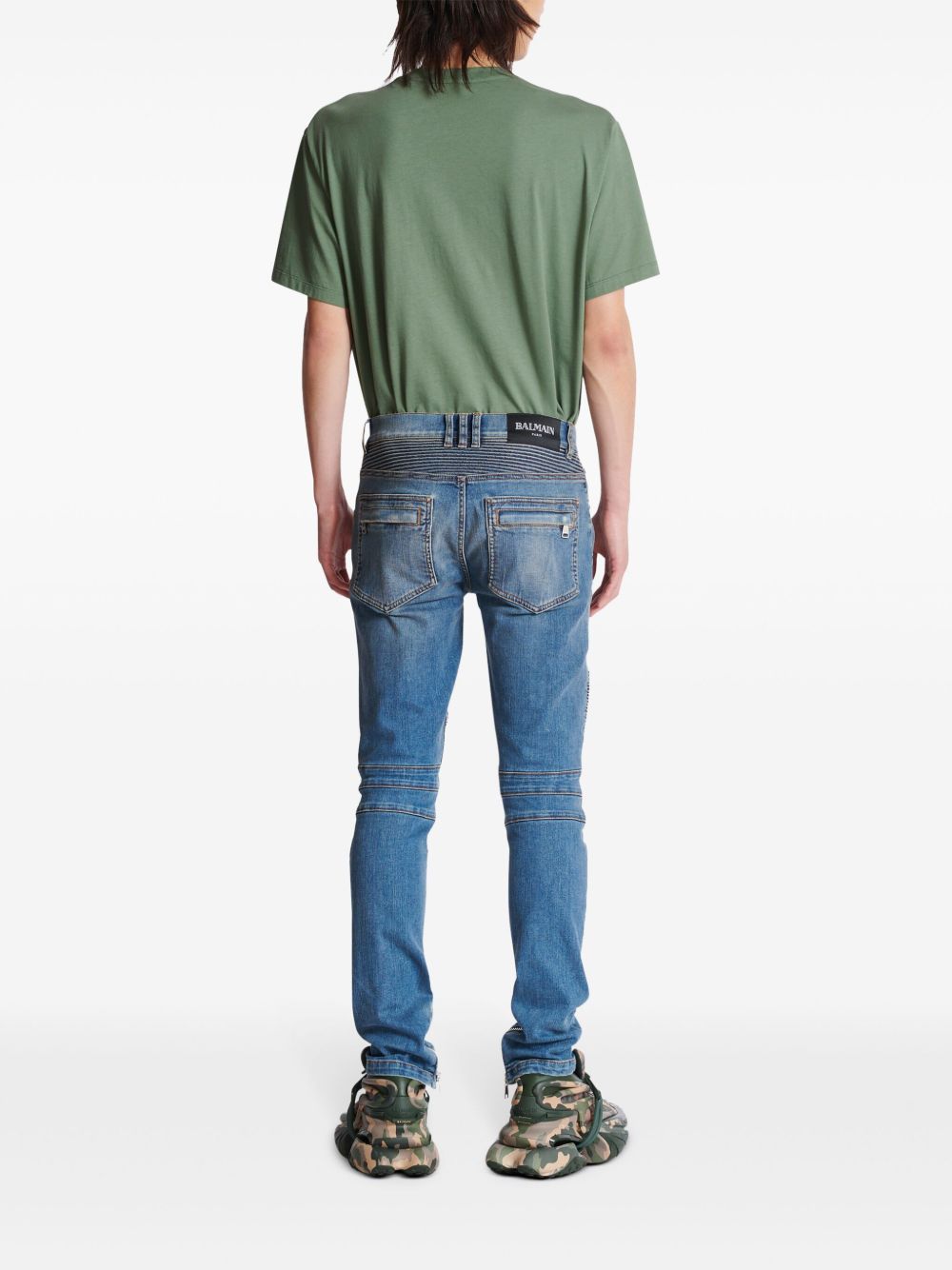 Dżinsowe spodnie slim cut w kolorze indygo