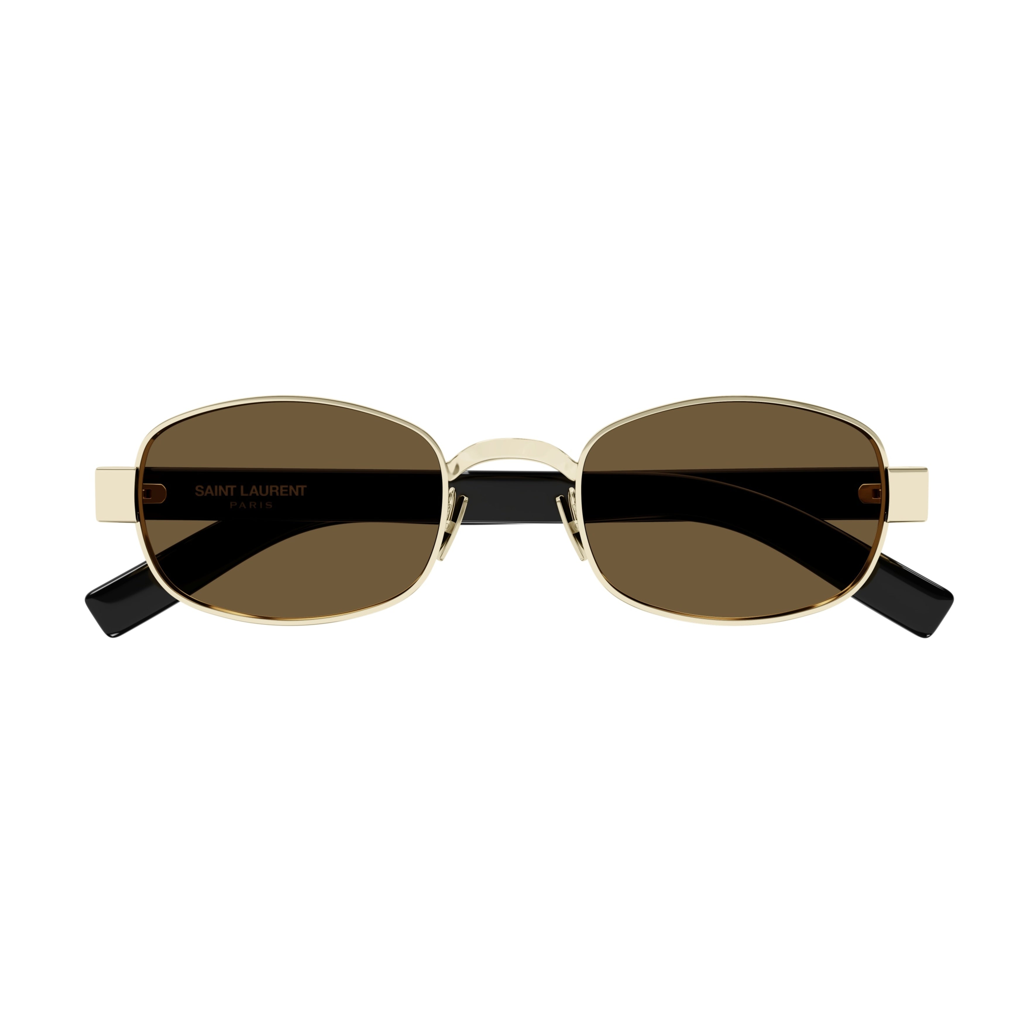 Sl 706 Rectangular Gold-tone Metal Sunglasses