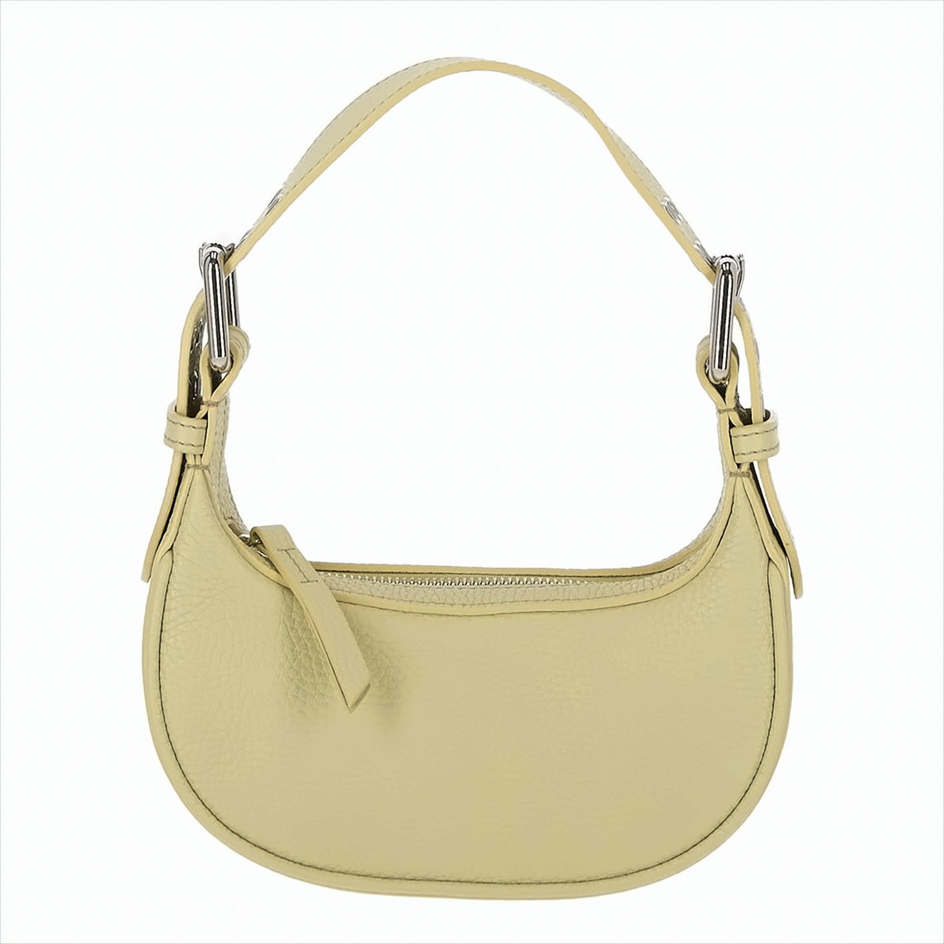 Structured Mini Tote Bag in Grained Leather