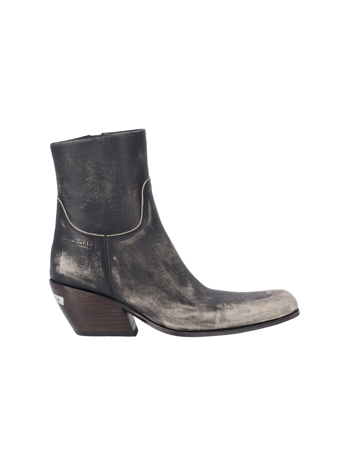 Memphis Square Toe Leather Boots