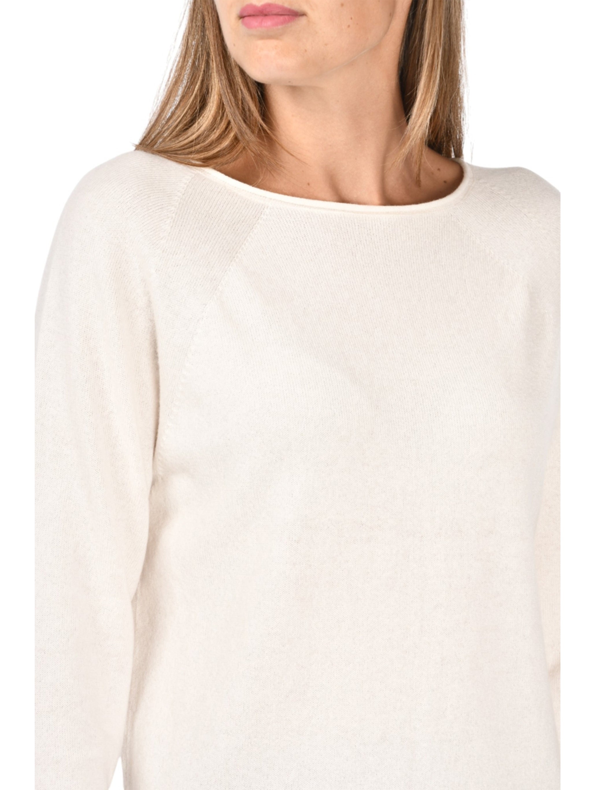 Black Wide Neck Cashmere Top