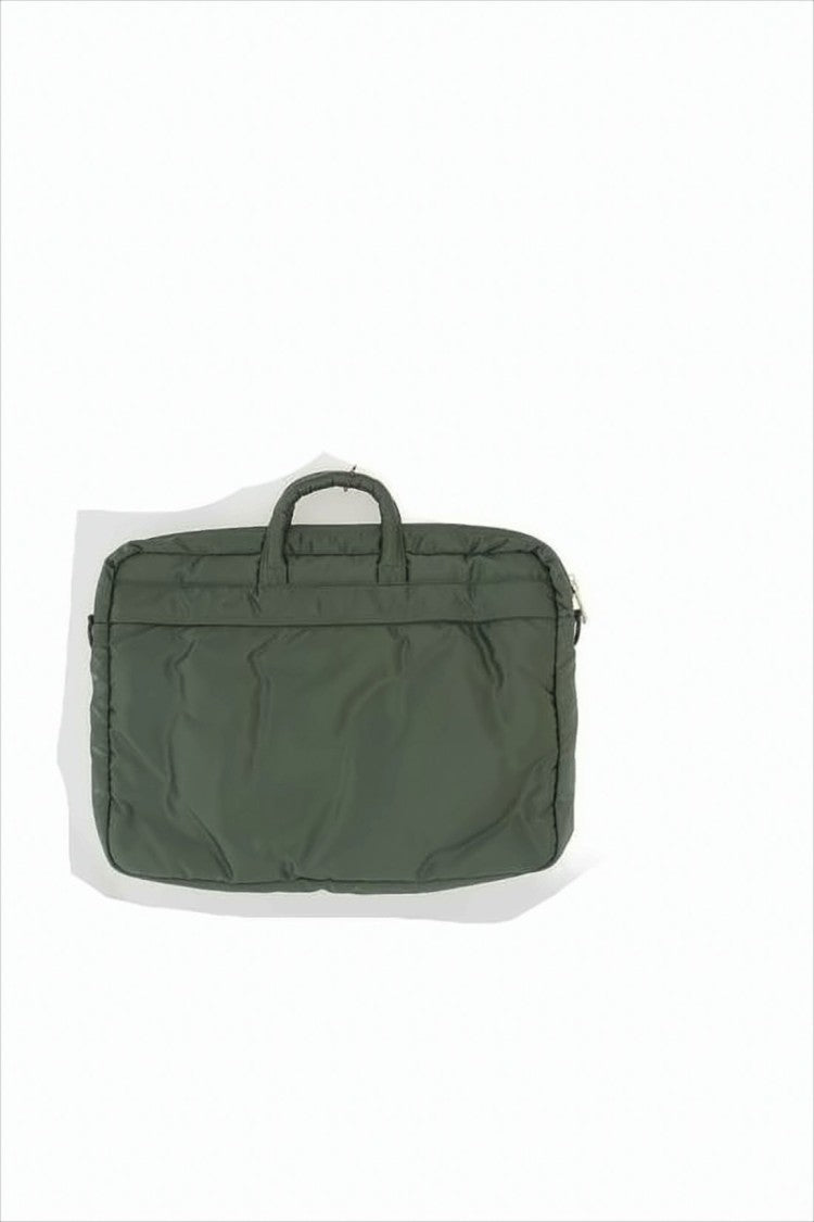 Rectangular Nylon Tote Bag with Zippered Pockets