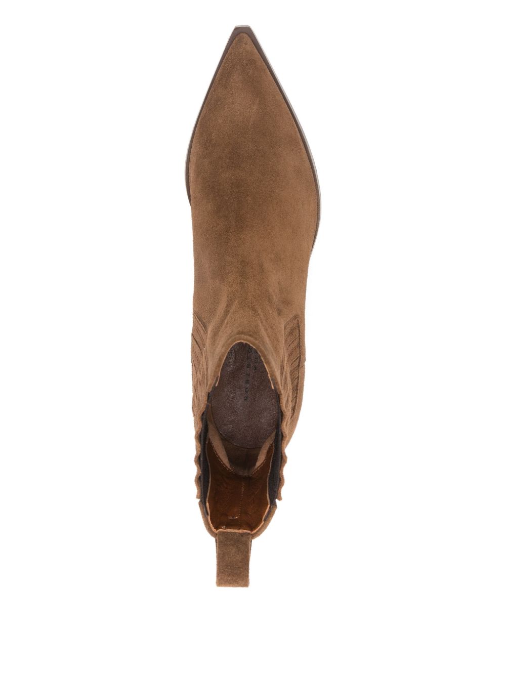 Silk and Nylon Ankle Boots