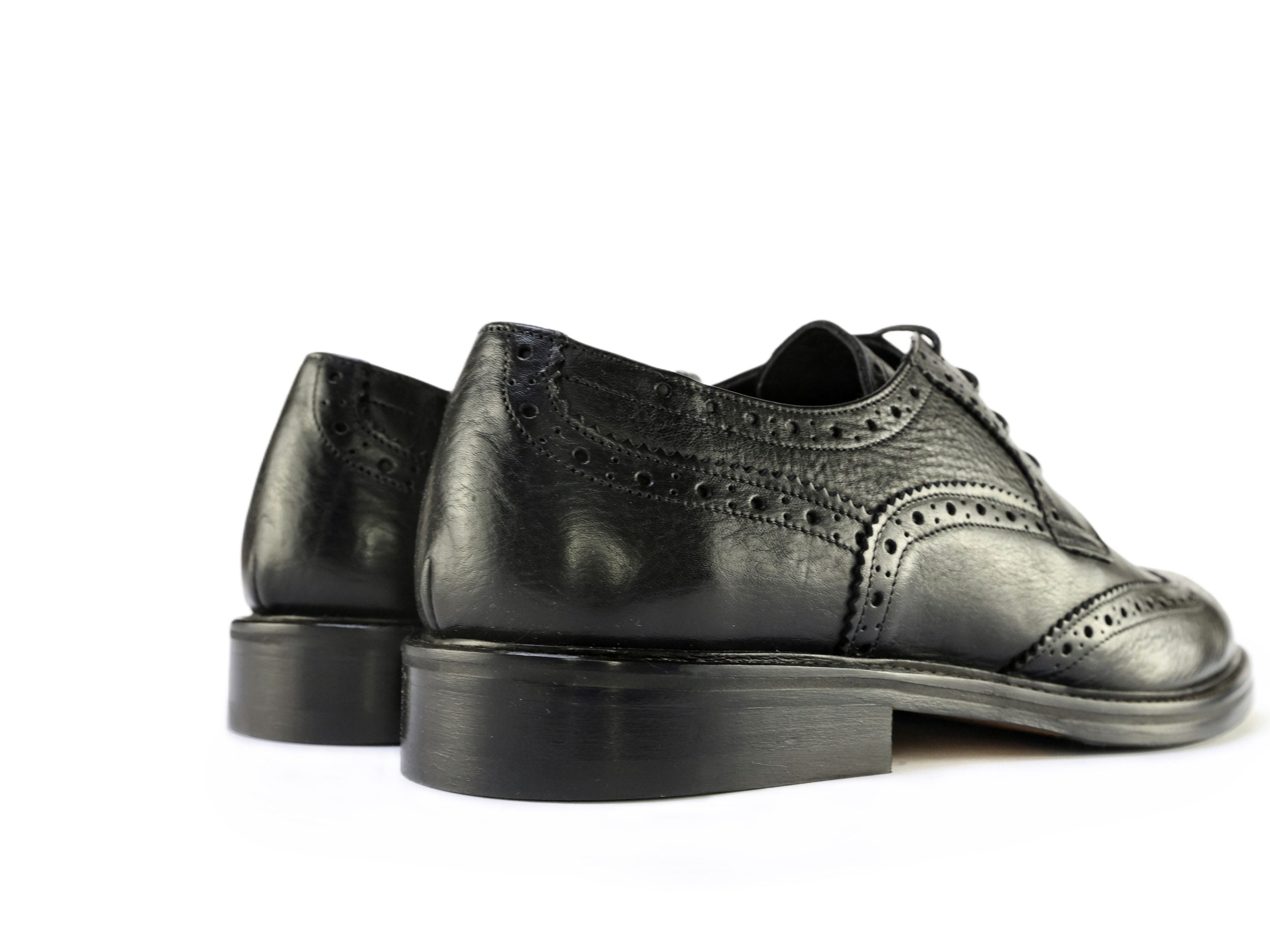 Derby Priston with Textured Buffalo Leather