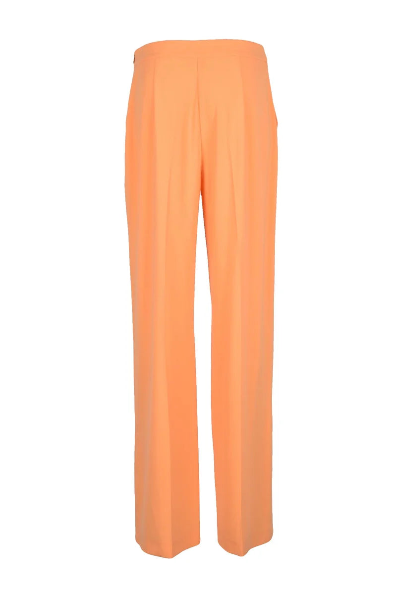 High-Waisted Trousers - Orange