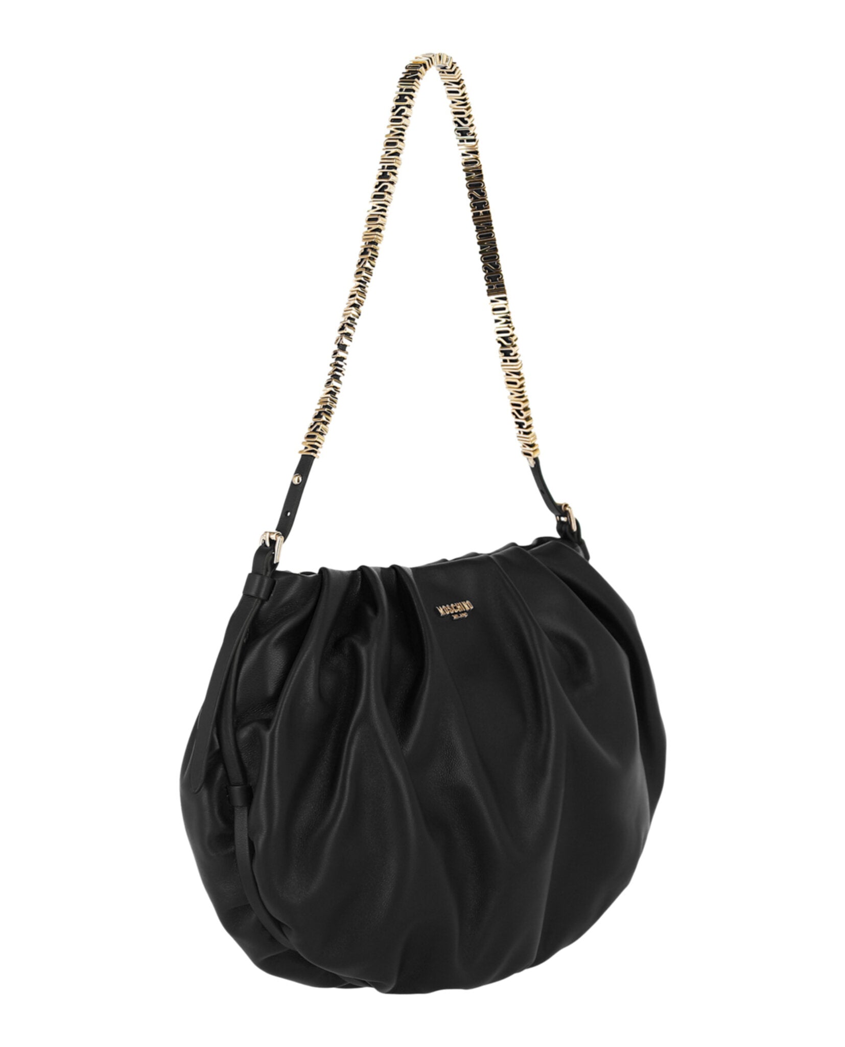 Mini Lettering Laminated Shoulder Bag