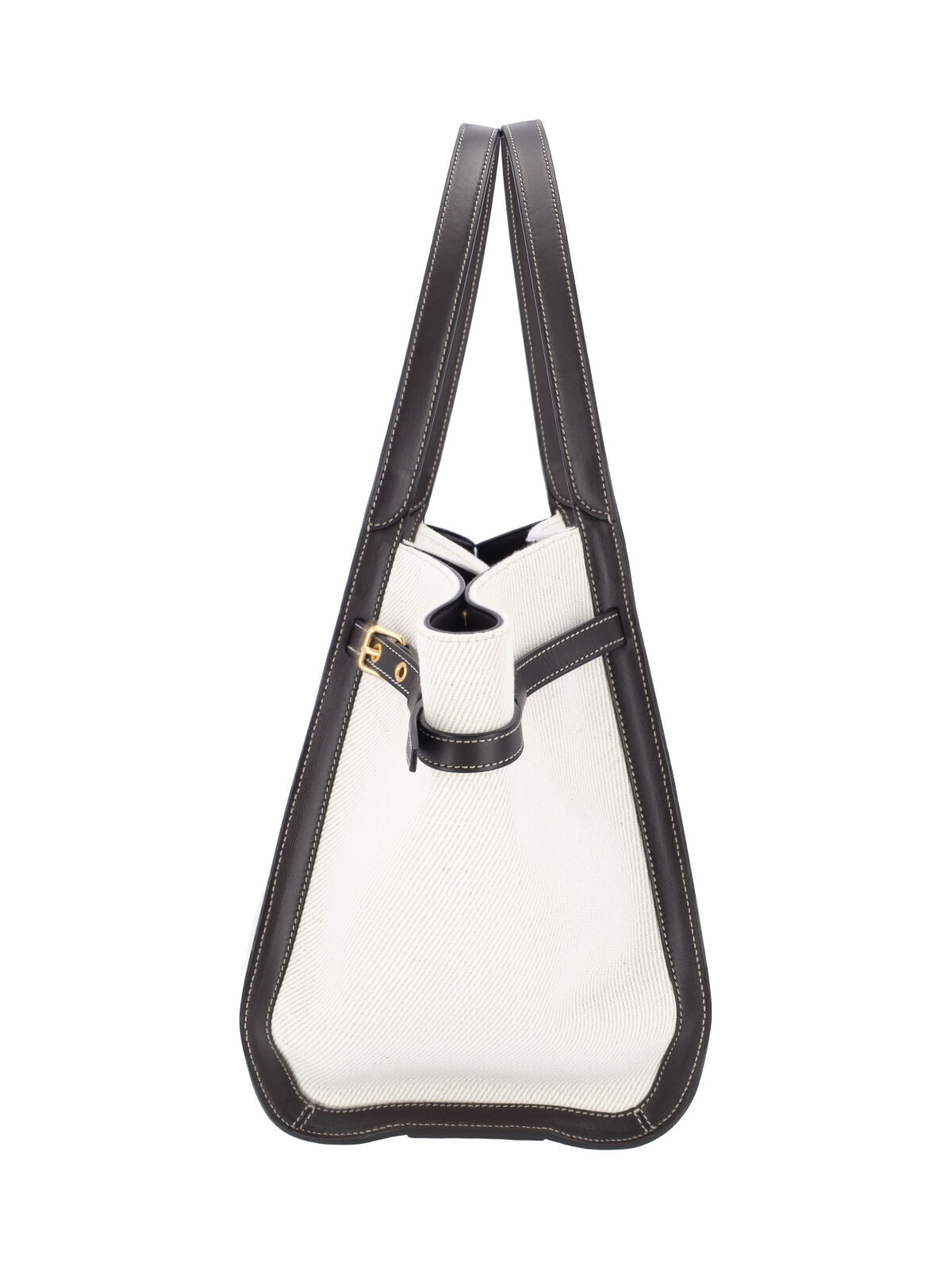 White Tim Medium Linen Tote Bag