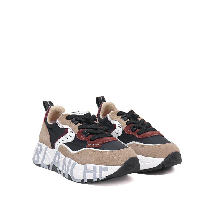 Layered Panel Sneakers With Lightweight Rubber Sole