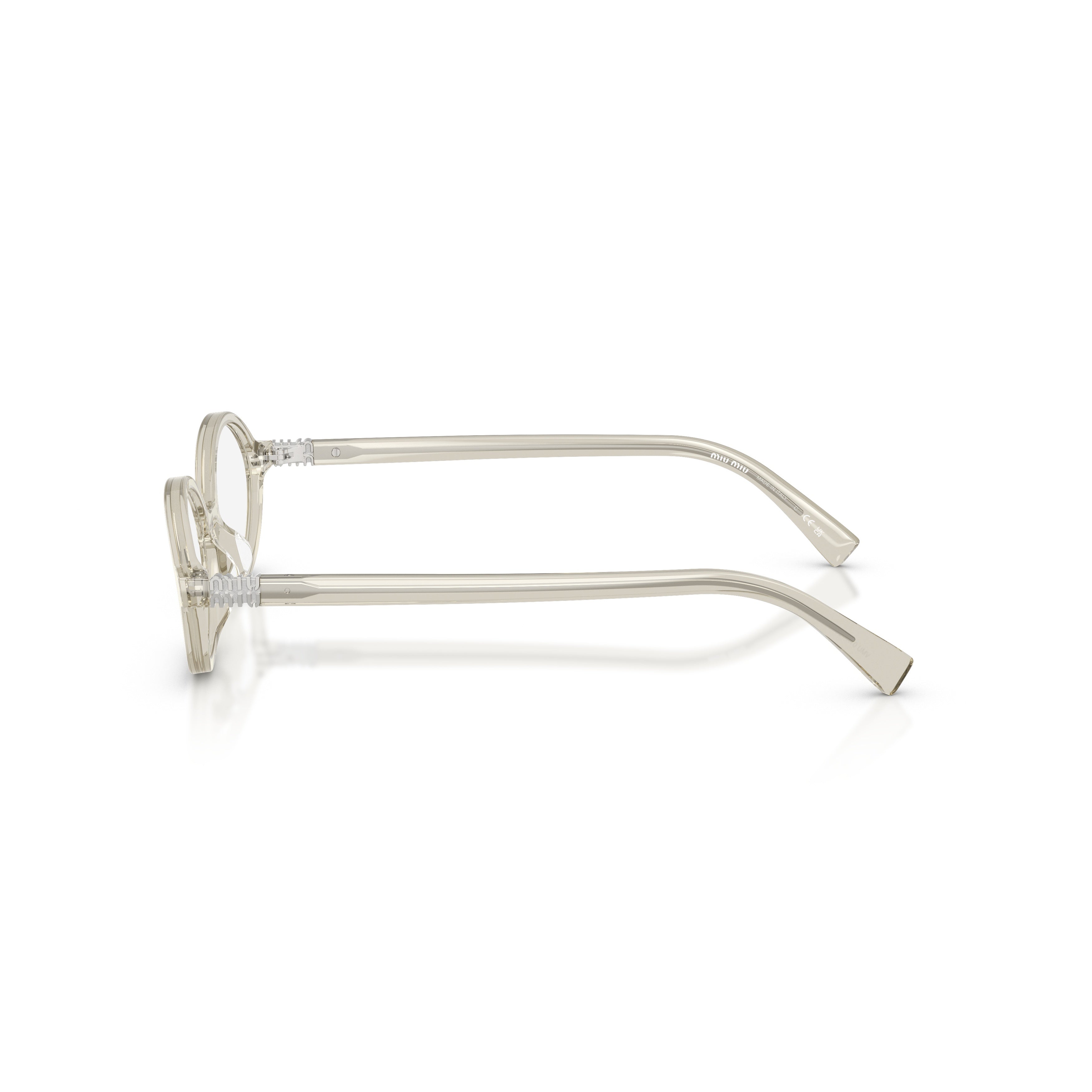 0mu 01xv Translucent Acetate Oval Frame Sunglasses