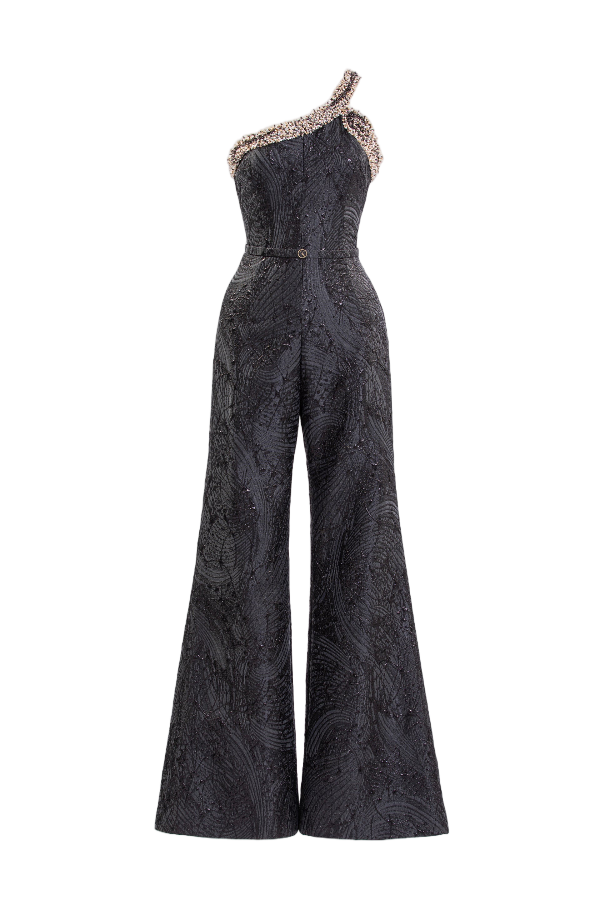 Jumpsuit With Embellished Neckline