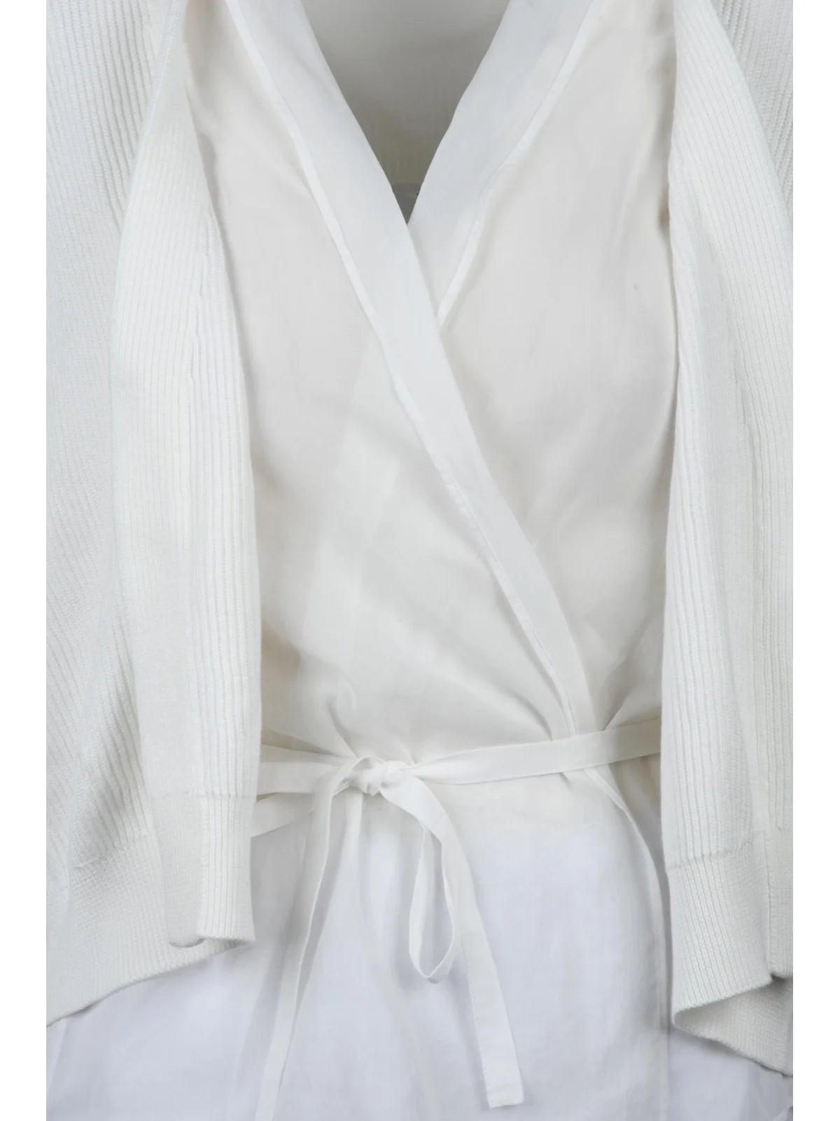 Open Cotton Cardigan - White