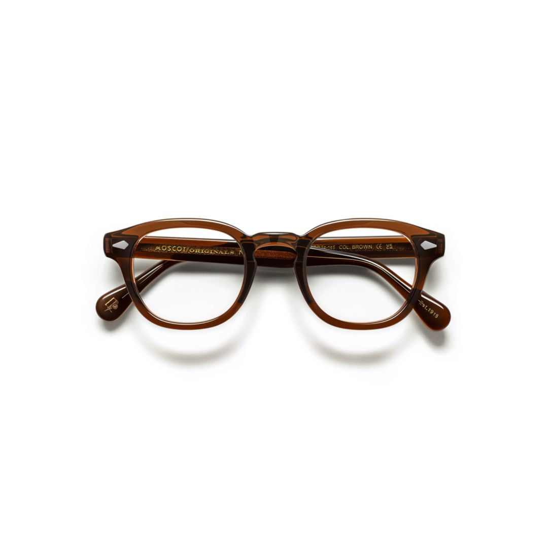 Or-Lem-O Lemtosh Translucent Brown Acetate Eyeglasses with Vintage Accents