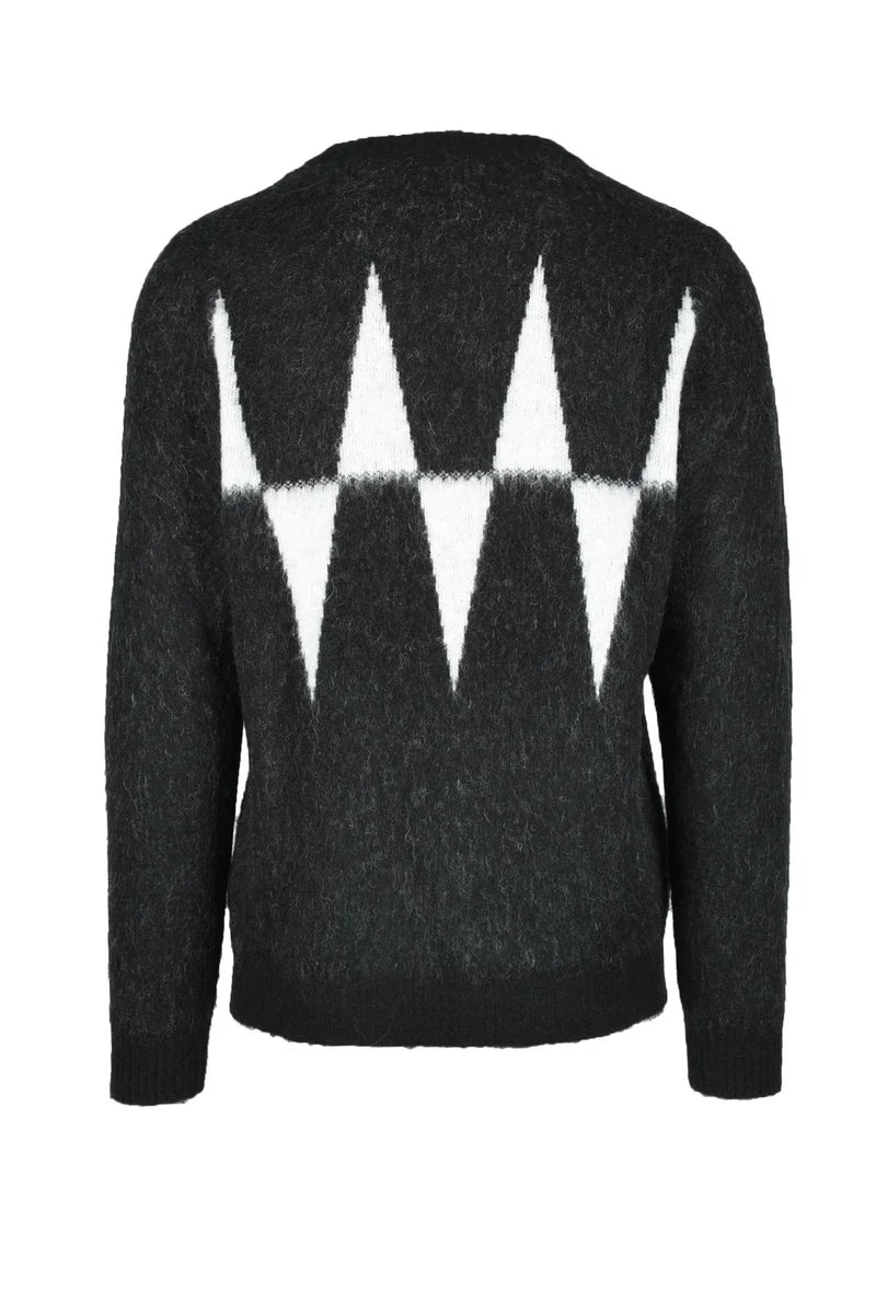 Men's Sweater - Black/White